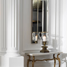 Mirror Novella brushed steel finish by Eichholtz