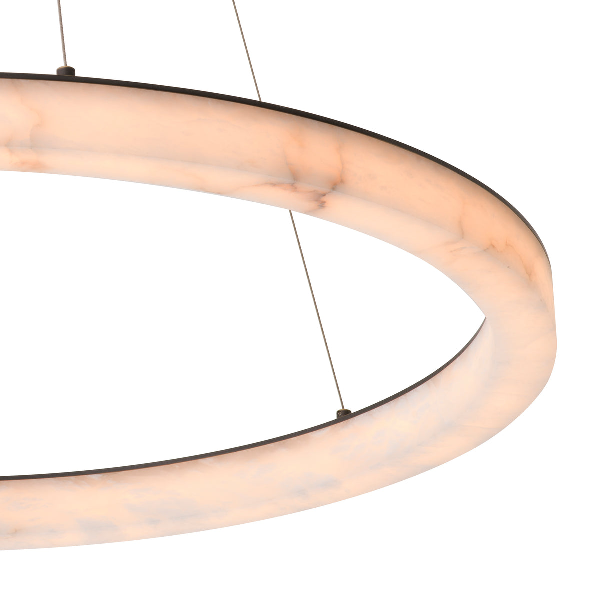 Chandelier Sankt Gallen L bronze highlight finish alabaster by Eichholtz