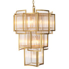 Chandelier Jet Set antique brass finish by Eichholtz