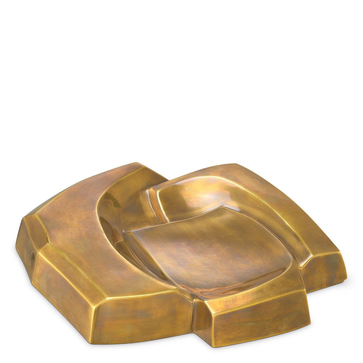 Bowl Ashcomb vintage brass finish by Eichholtz