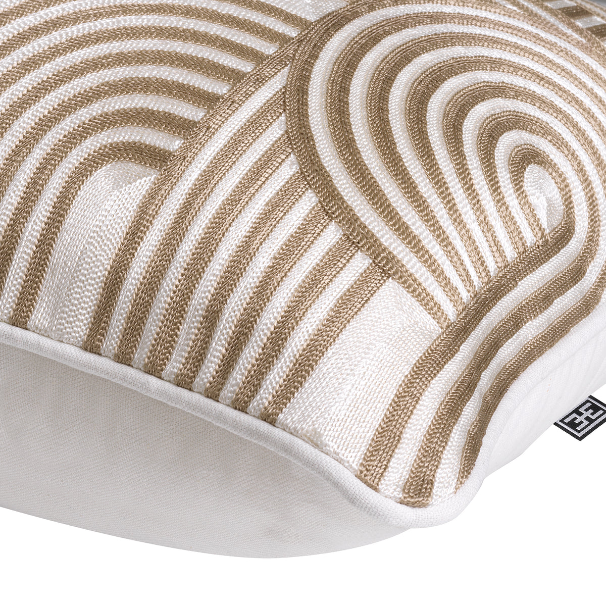Cushion Abaças beige white by Eichholtz