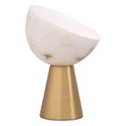 Table lamp Chamonix antique brass finish alabaster by Eichholtz