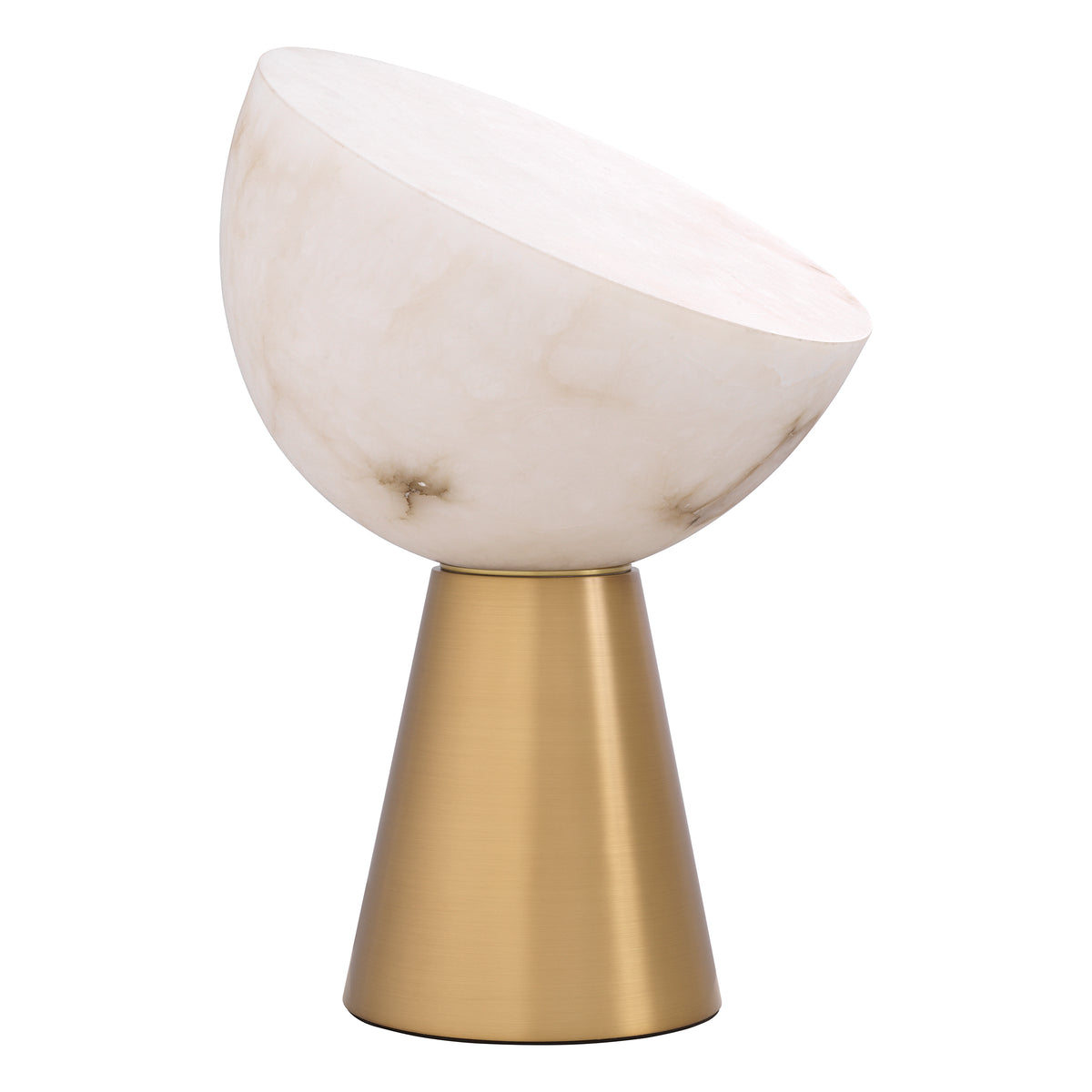 Table lamp Chamonix antique brass finish alabaster by Eichholtz
