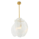 Chandelier Hibis S antique brass finish clear glass by Eichholtz