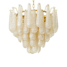 Chandelier Chaves S champagne colored glass by Eichholtz