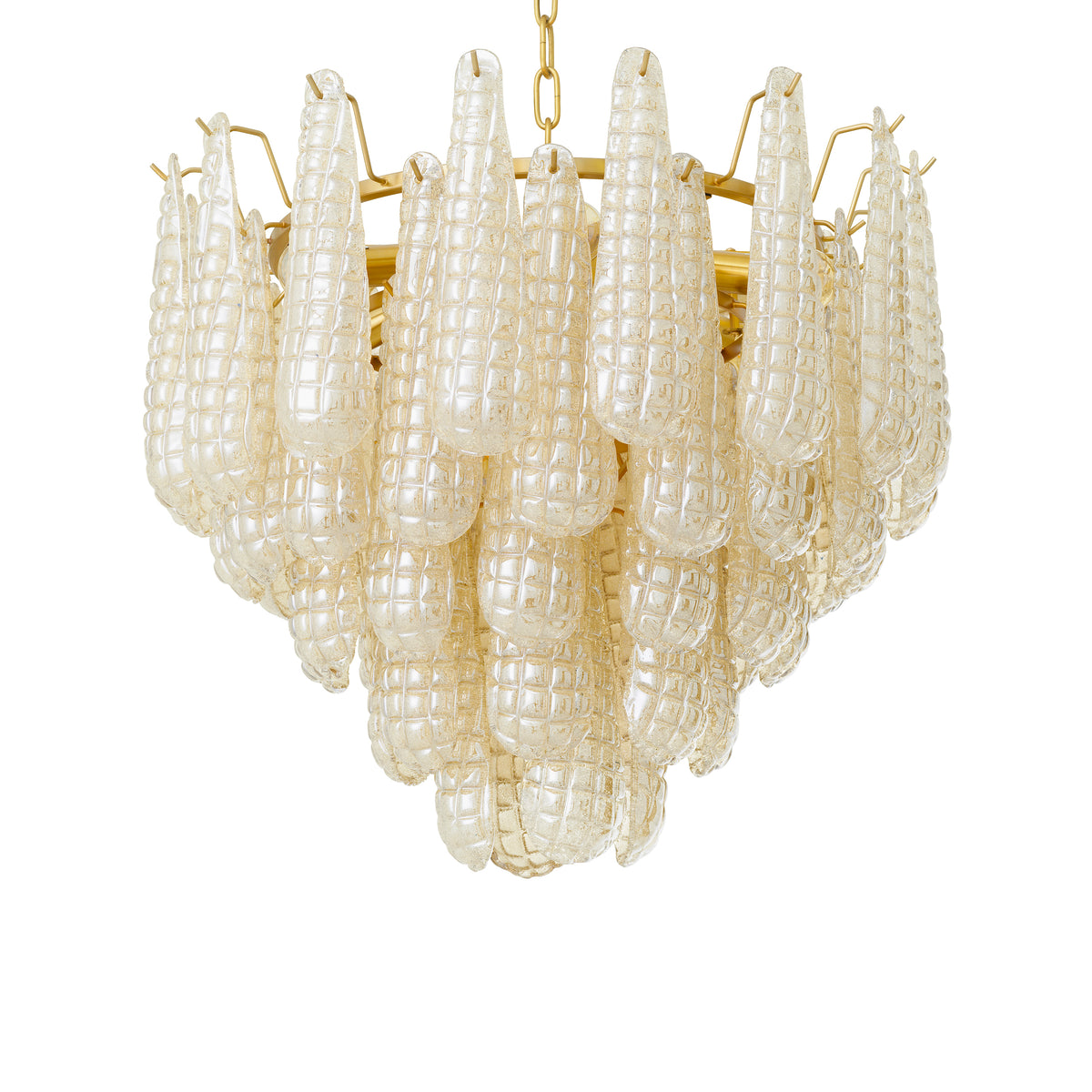 Chandelier Chaves S champagne colored glass by Eichholtz