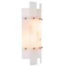 Wall Lamp Ruby antique brass finish alabaster by Eichholtz