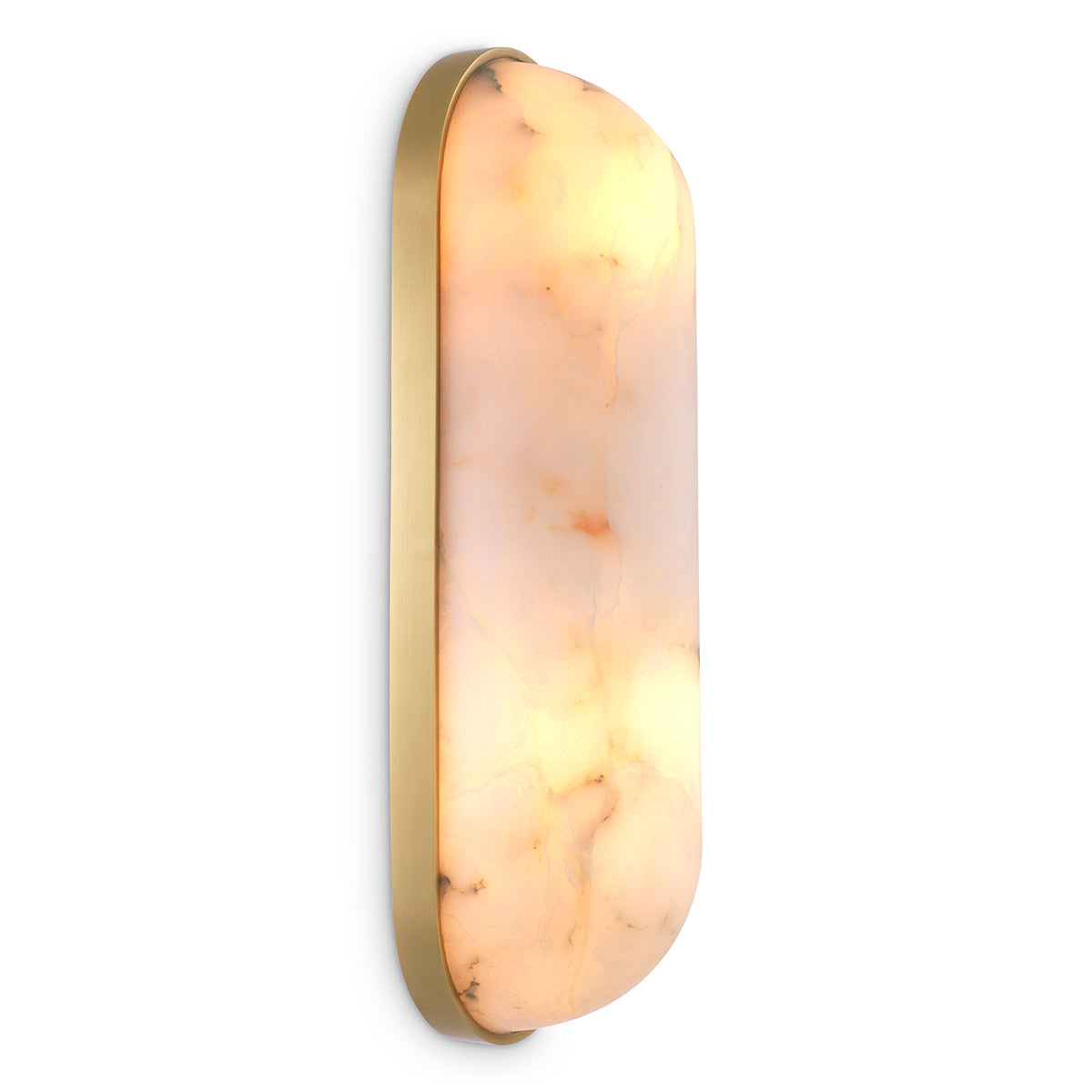 Wall Lamp Sumo antique brass finish alabaster by Eichholtz