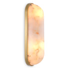 Wall Lamp Sumo antique brass finish alabaster by Eichholtz