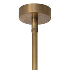 Pendant Kon Tiki vintage brass finish natural rattan by Eichholtz