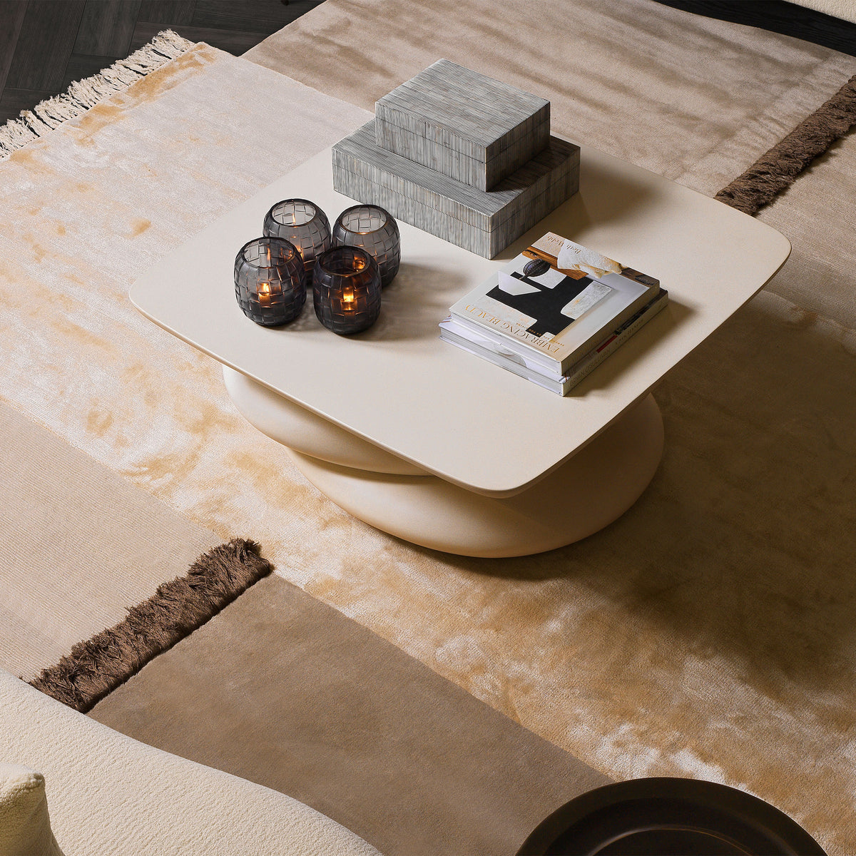 Rug Blakemore beige grey 300 x 400 cm by Eichholtz