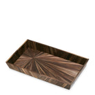 Desk Tray Harvard S straw marquetry brown by Eichholtz