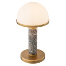 Table Lamp Ziegèl antique brass finish grey marble by Eichholtz