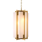 Chandelier Lugano antique brass finish alabaster by Eichholtz