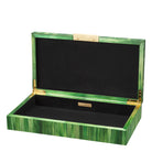 Box Harvard straw marquetry green by Eichholtz