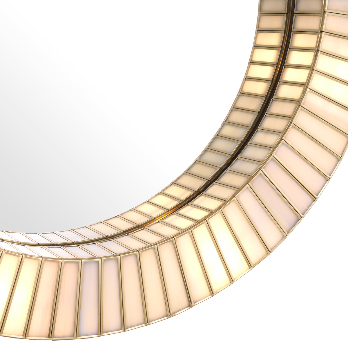 Mirror Monari with light antique brass finish by Eichholtz