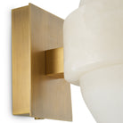 Wall Lamp Icarus antique brass finish alabaster by Eichholtz