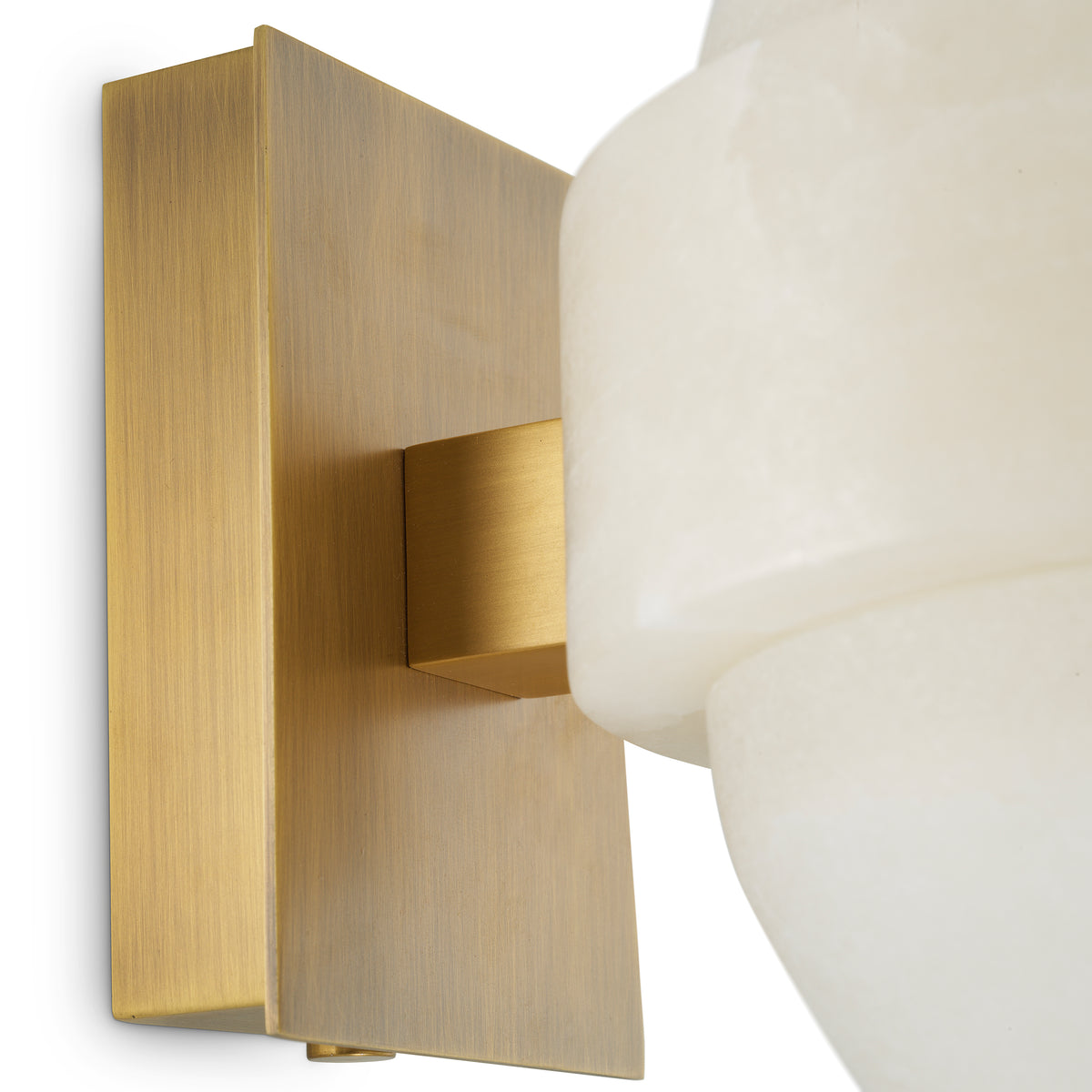 Wall Lamp Icarus antique brass finish alabaster by Eichholtz