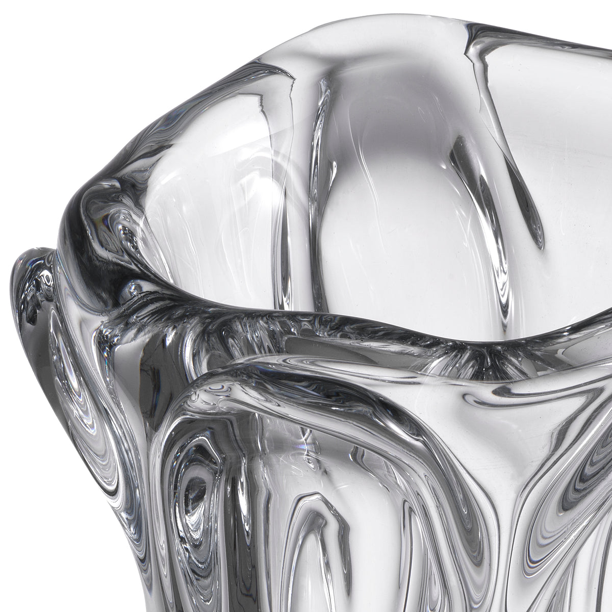 Vase Aila L clear glass by Eichholtz