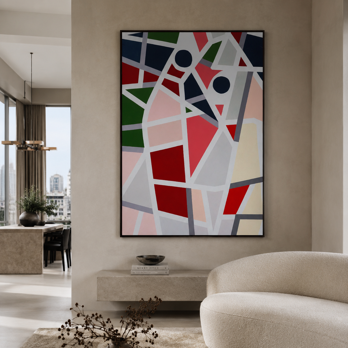 Piet Grey Multicoloured Oil Painting Liang & Eimil