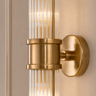 Preston Antique Brass 2 Light Glass Wall Light Liang & Eimil