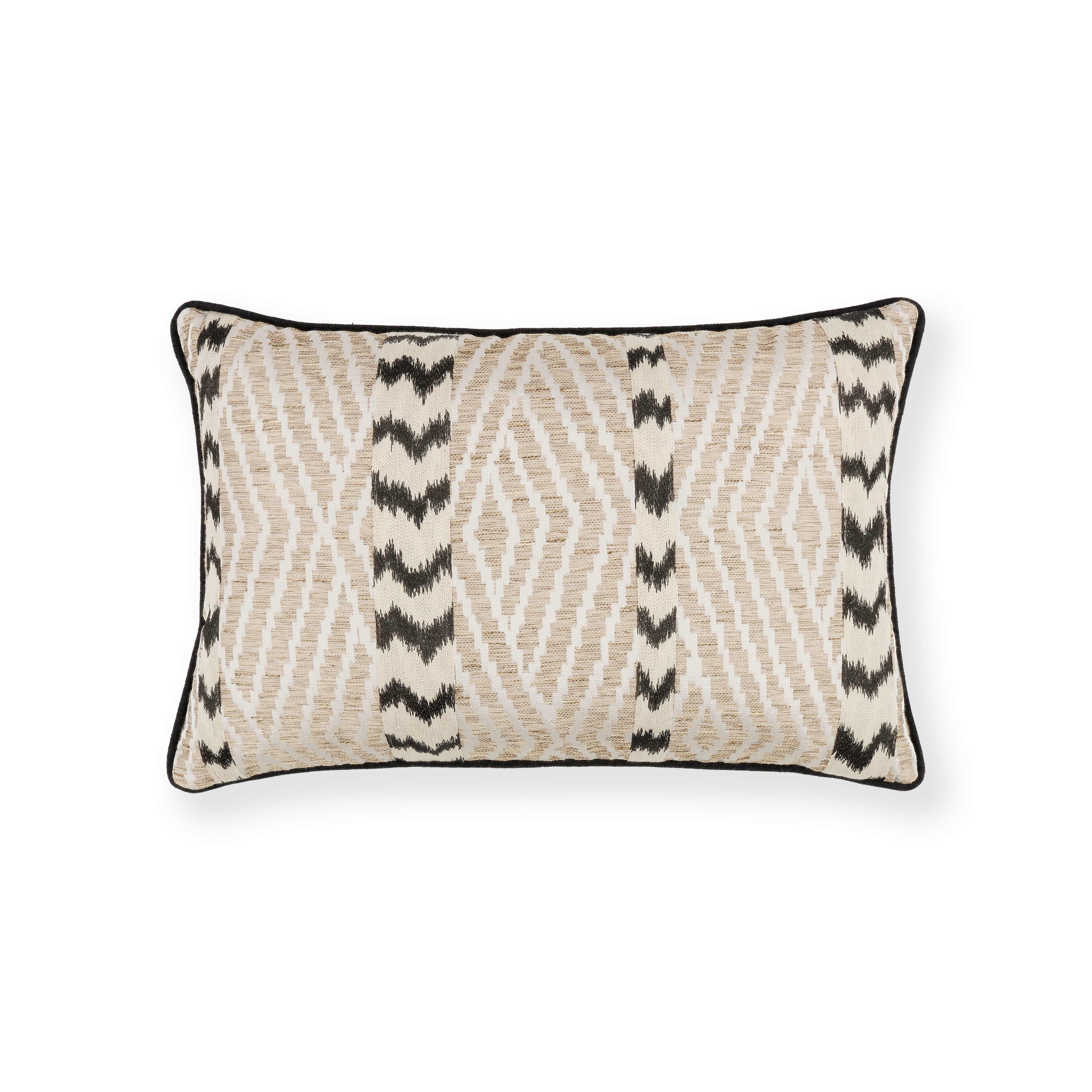 Indu Cushion Charcoal - 60cm x 40cm by Romo