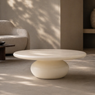 Rolo Coffee Table Matte Beige by Tommy Franks
