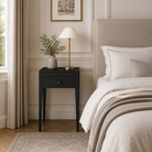 Radford 1 Drawer Bedside Table - Black by D.I. Designs