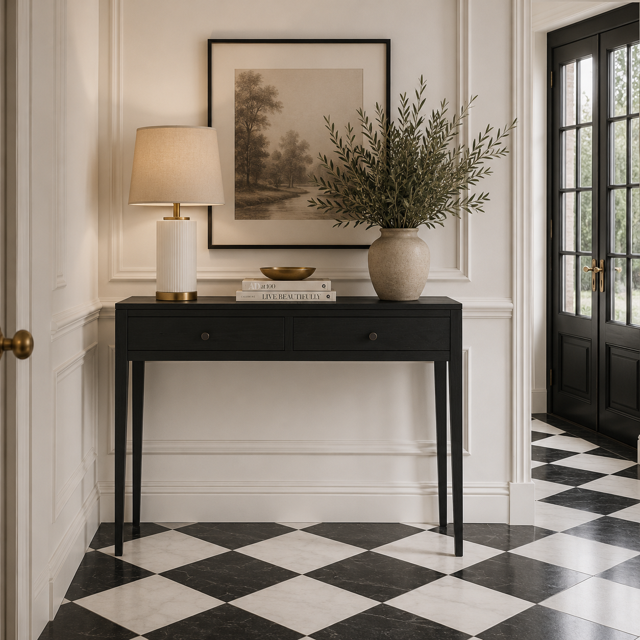 Radford Console Table - Black by D.I. Designs