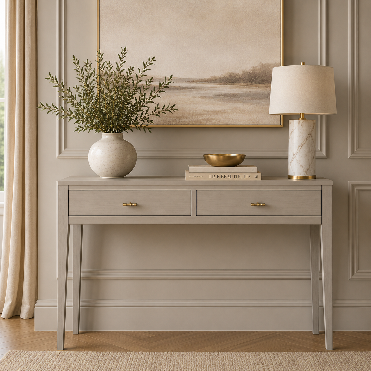 Radford Console Table - Grey by D.I. Designs