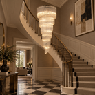 Raquelle Polished Chrome 15 Light Spiral Chandelier - Statement Luxe Collection