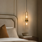 Revere Gold & Clear Glass Single Pendant by Luxe Collection