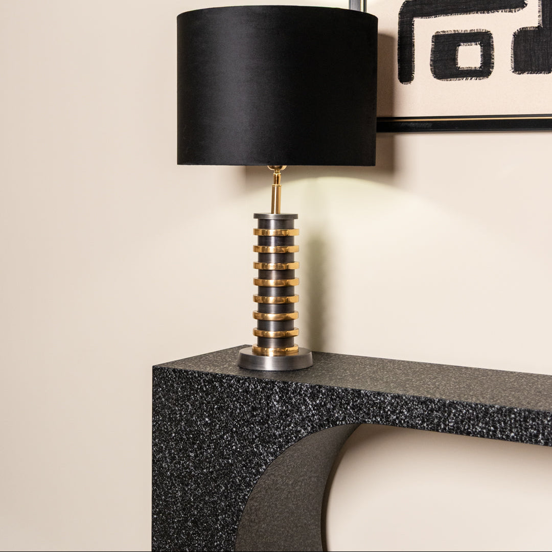 Alexander Jones Bazel Black & Gold Console Table by Richmond Interiors