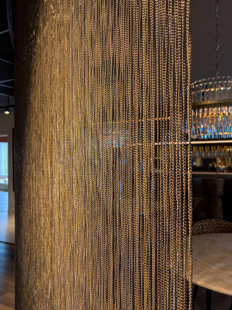 Decorative object Curtain gold chain by Richmond Interiors