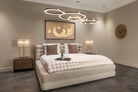Bed Obidis natural linear 180x210 (mattress size) with storage by Richmond Interiors