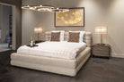Bed Obidis natural linear 180x210 (mattress size) with storage by Richmond Interiors