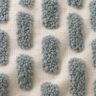 Ridge Duck Egg Cotton Tufted Dash Cushion 43 cm Malini