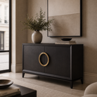 Rochel Gold & Wenge Oak Wood Sideboard by Liang & Eimil