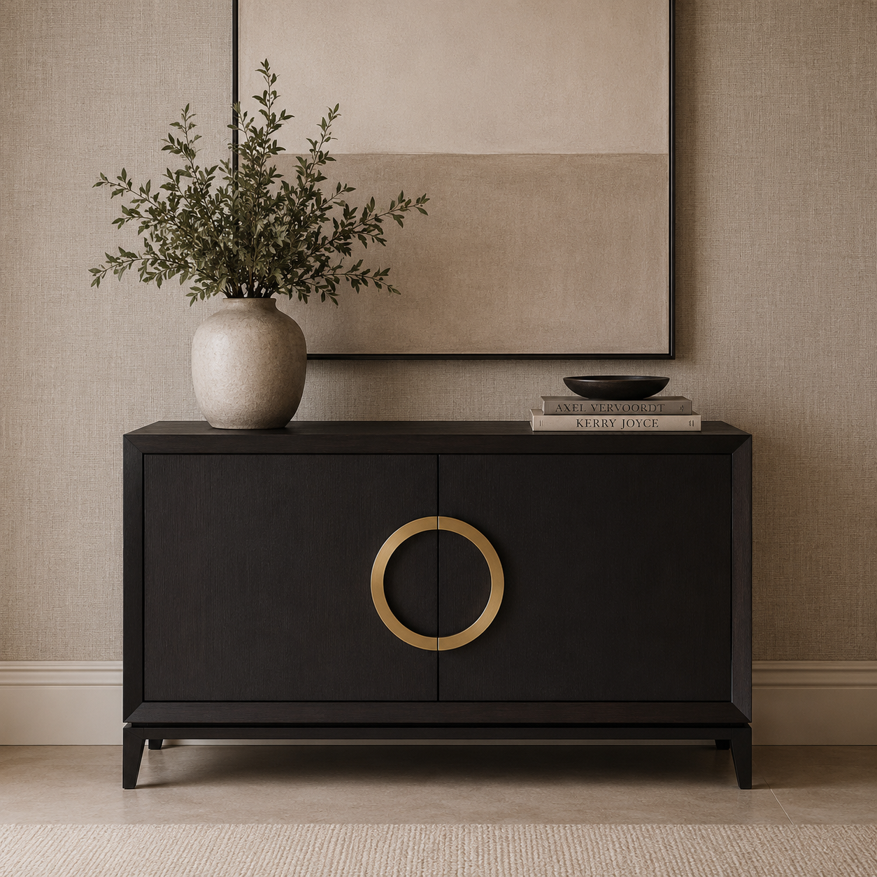 Rochel Gold & Wenge Oak Wood Sideboard by Liang & Eimil
