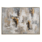 Beale Champagne, Grey, Gold & White Canvas by RV Astley
