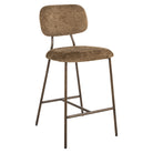 Counter stool Xenia brandy fusion fire retardant (Set of 2) by Richmond Interiors