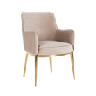 Dining chair Breeze khaki velvet fire retardant (Set of 2) by Richmond Interiors