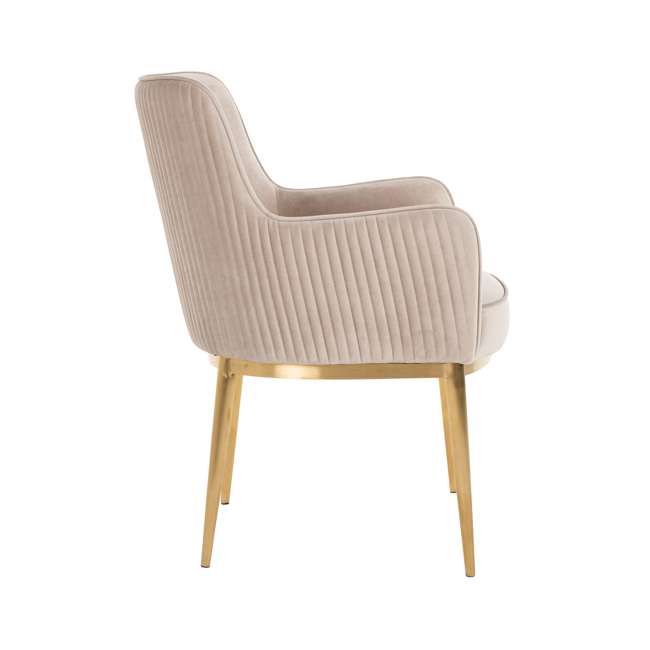 Dining chair Breeze khaki velvet fire retardant (Set of 2) by Richmond Interiors