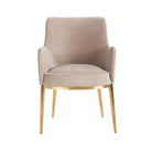 Dining chair Breeze khaki velvet fire retardant (Set of 2) by Richmond Interiors