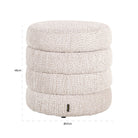 Pouffe & Footstool Adele brown chunky by Richmond Interiors