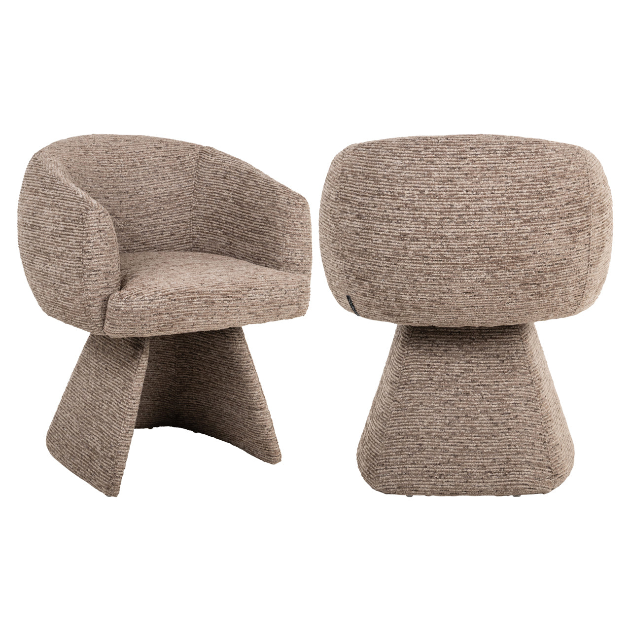 Dining chair Quiriro mocca linear swivel by Richmond Interiors