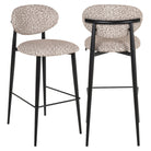 Dantes Natural Geo Bar stool by Richmond Interiors