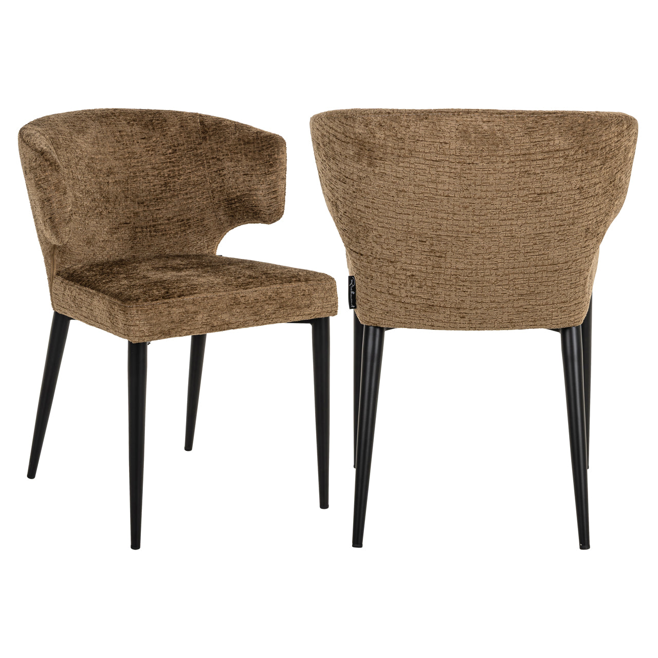 Dining chair Taylor brandy fusion fire retardant by Richmond Interiors