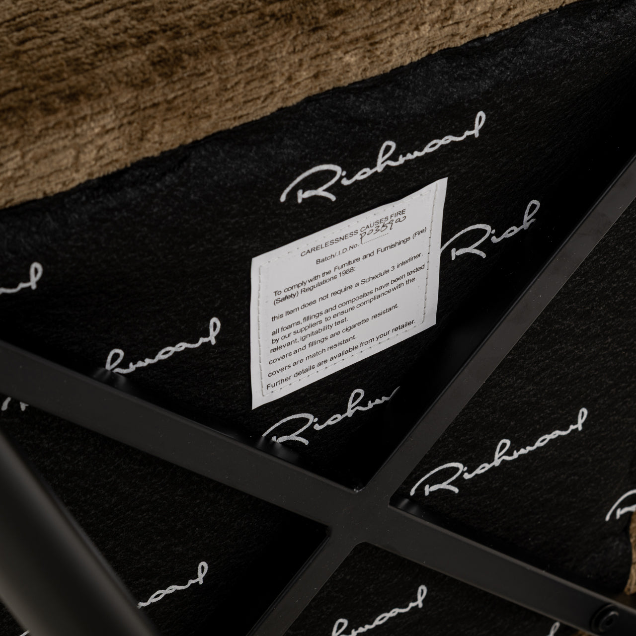 Dining chair Taylor brandy fusion fire retardant by Richmond Interiors