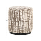 Pouffe & Footstool Lexie cream 45Ø by Richmond Interiors